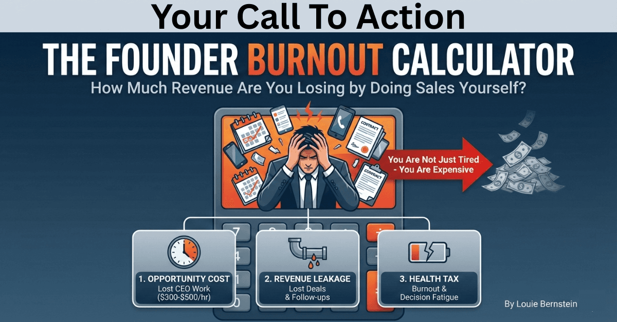 The Founder Burnout Calculator: How Much Revenue Are You Losing by Doing Sales Yourself?