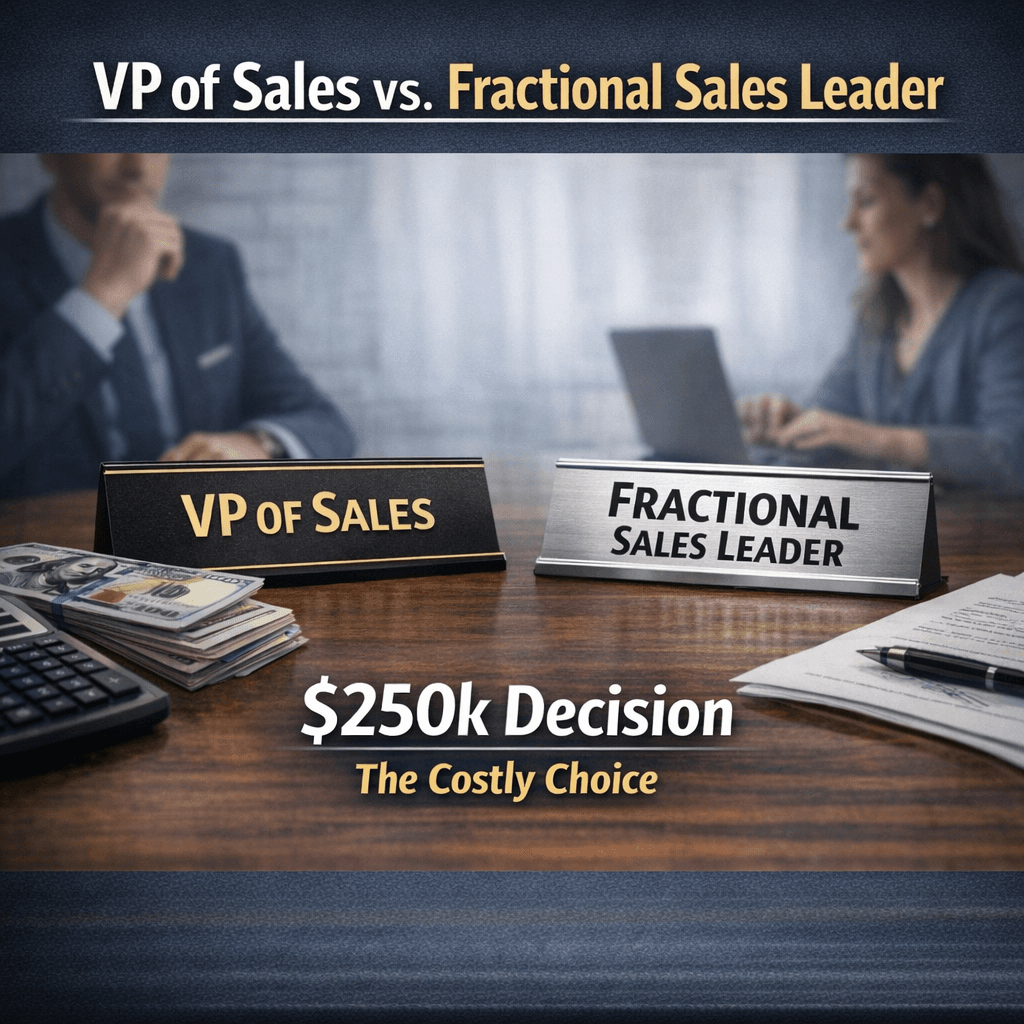 VP of Sales vs. Fractional Sales Leader: The $250k Decision You Can't Afford to Get Wrong